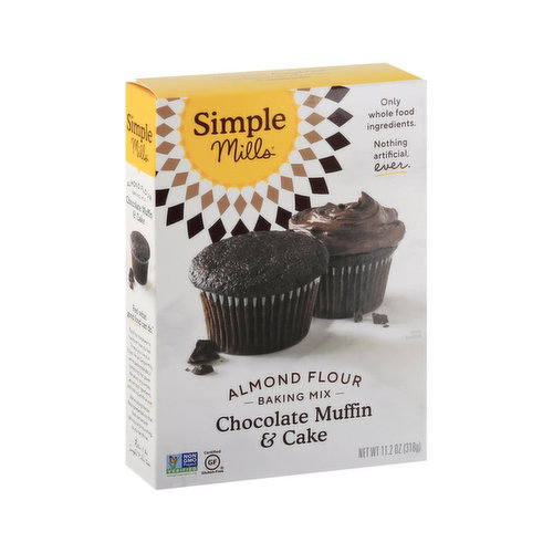 Simple Mills Chocolate Muffin & Cake, Almond Flour Baking Mix