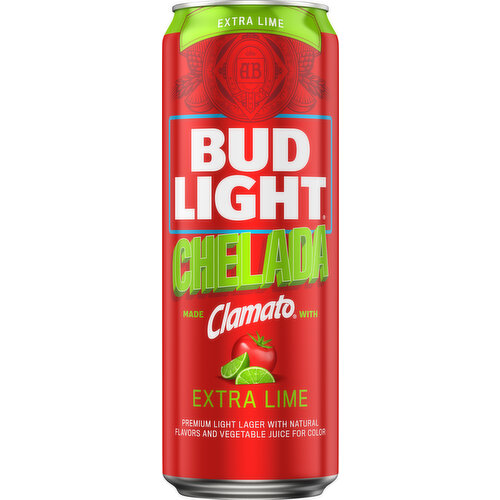 Bud Light Beer, Lager, Premium Light, Original, Chelada, Extra Lime