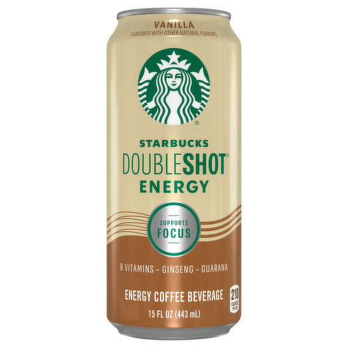 Starbucks Starbucks Double Shot Energy Coffee Beverage Vanilla Flavored 15 Fl Oz Can