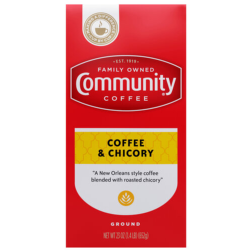 Community Coffee Coffee & Chicory, Ground