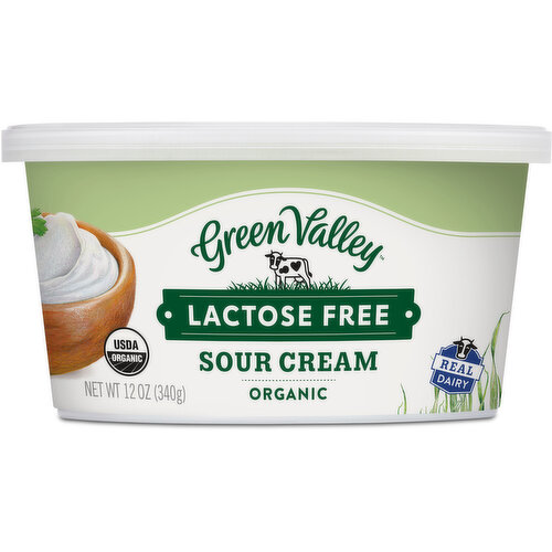 Green Valley Sour Cream, Lactose Free, Organic