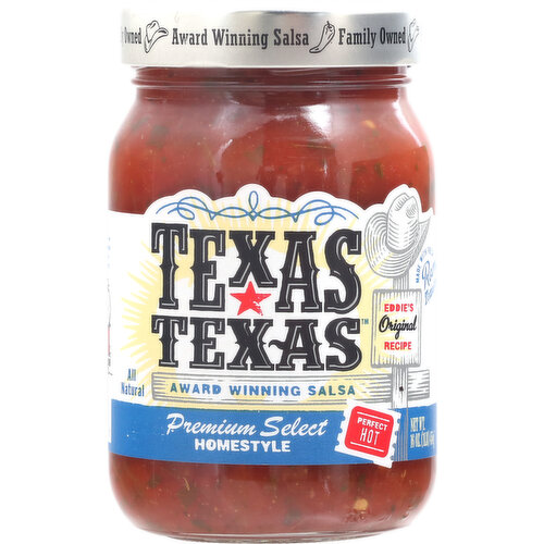 Texas Texas Salsa, Homestyle, Perfect Hot