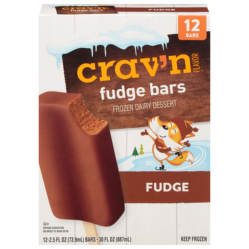 Crav'n Flavor Frozen Dairy Dessert, Fudge Bars