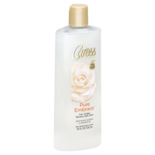 Caress Body Wash, Pure Embrace, White Flowers & Almond Oil