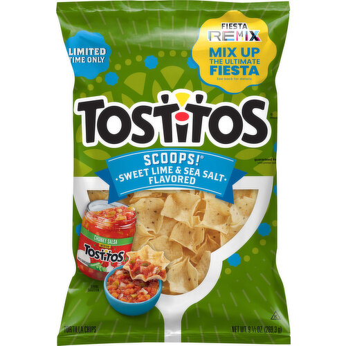 Tostitos Tortilla Chips, Sweet Lime & Sea Salt Flavored