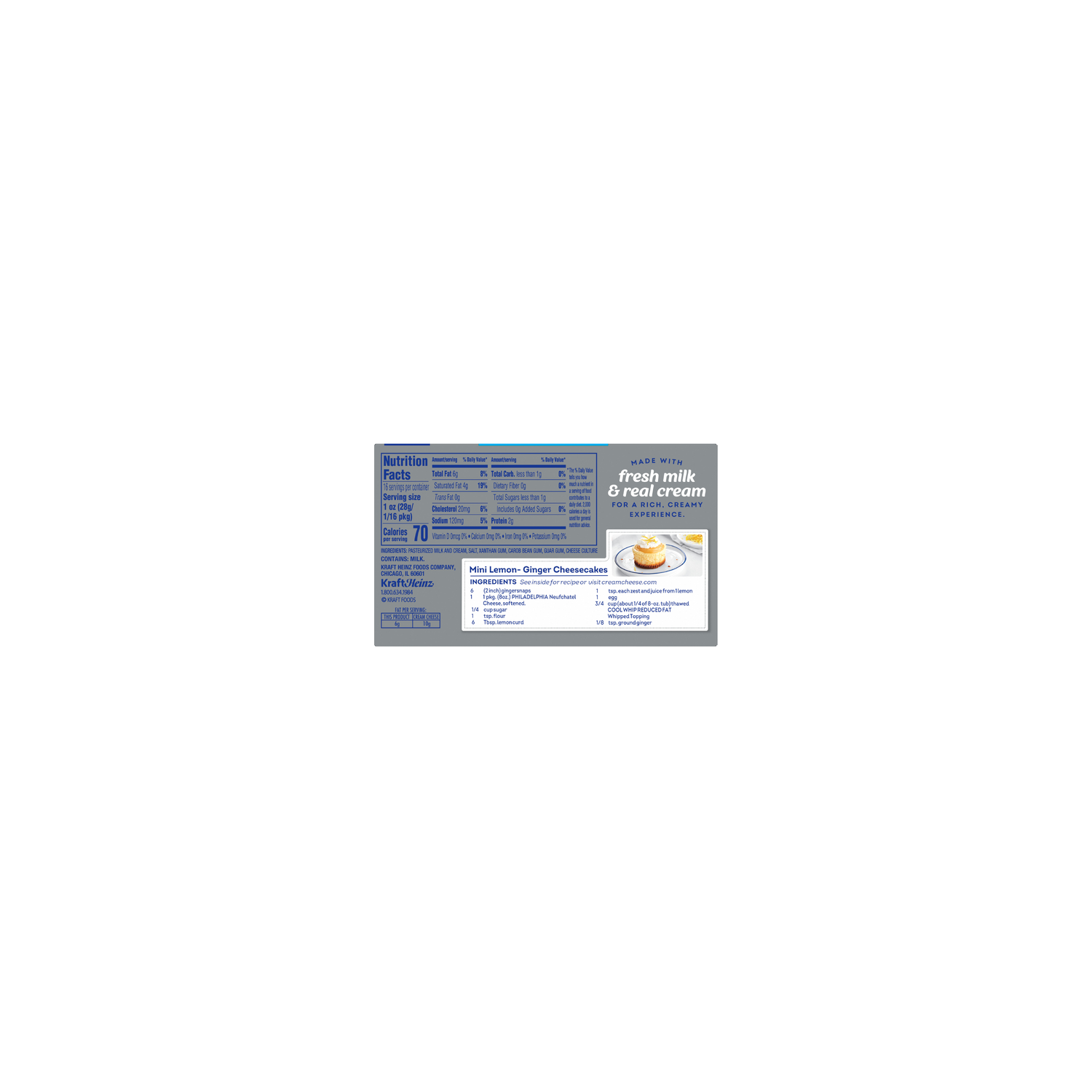 Philadelphia Neufchatel Cheese - 4 Ounce - 2 Count Image 2 of 4