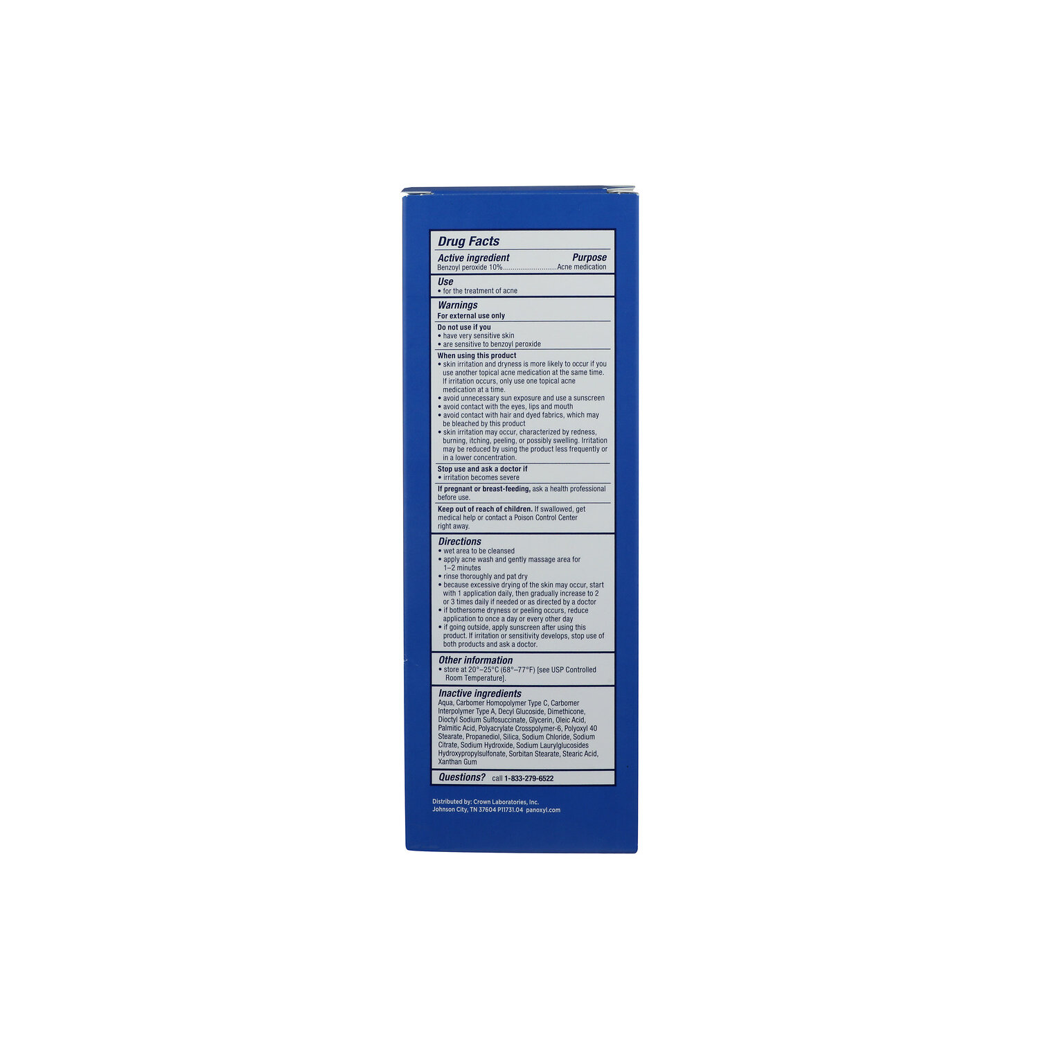 PanOxyl Foaming Wash - 5.5 Ounce Image 2 of 2