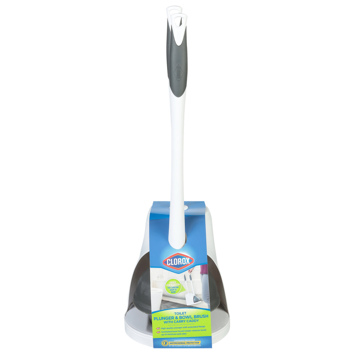 Clorox® Flex Toilet Bowl Brush With Caddy