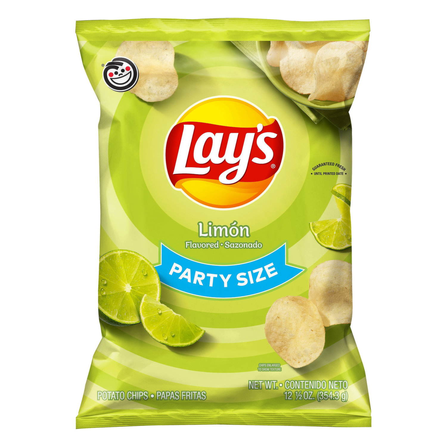 Lay's Potato Chips, Limon Flavored, Party Size - Super 1 Foods