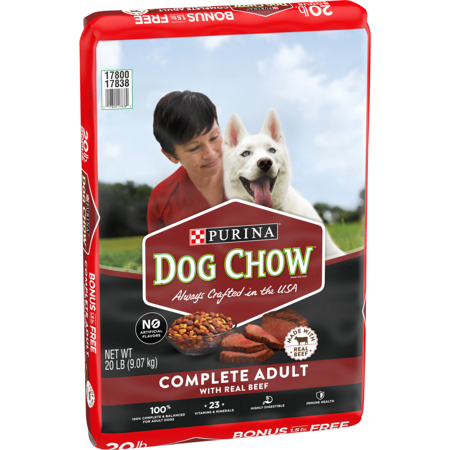 whats in purina puppy chow