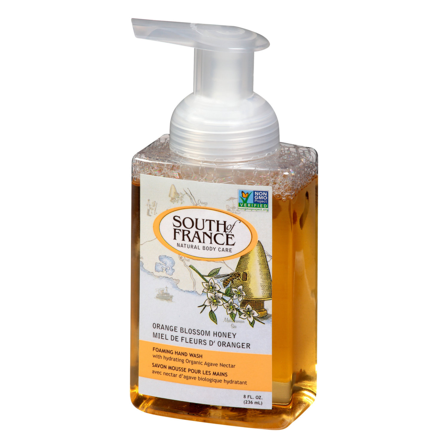 South of France Foaming Hand Wash, Orange Blossom Honey