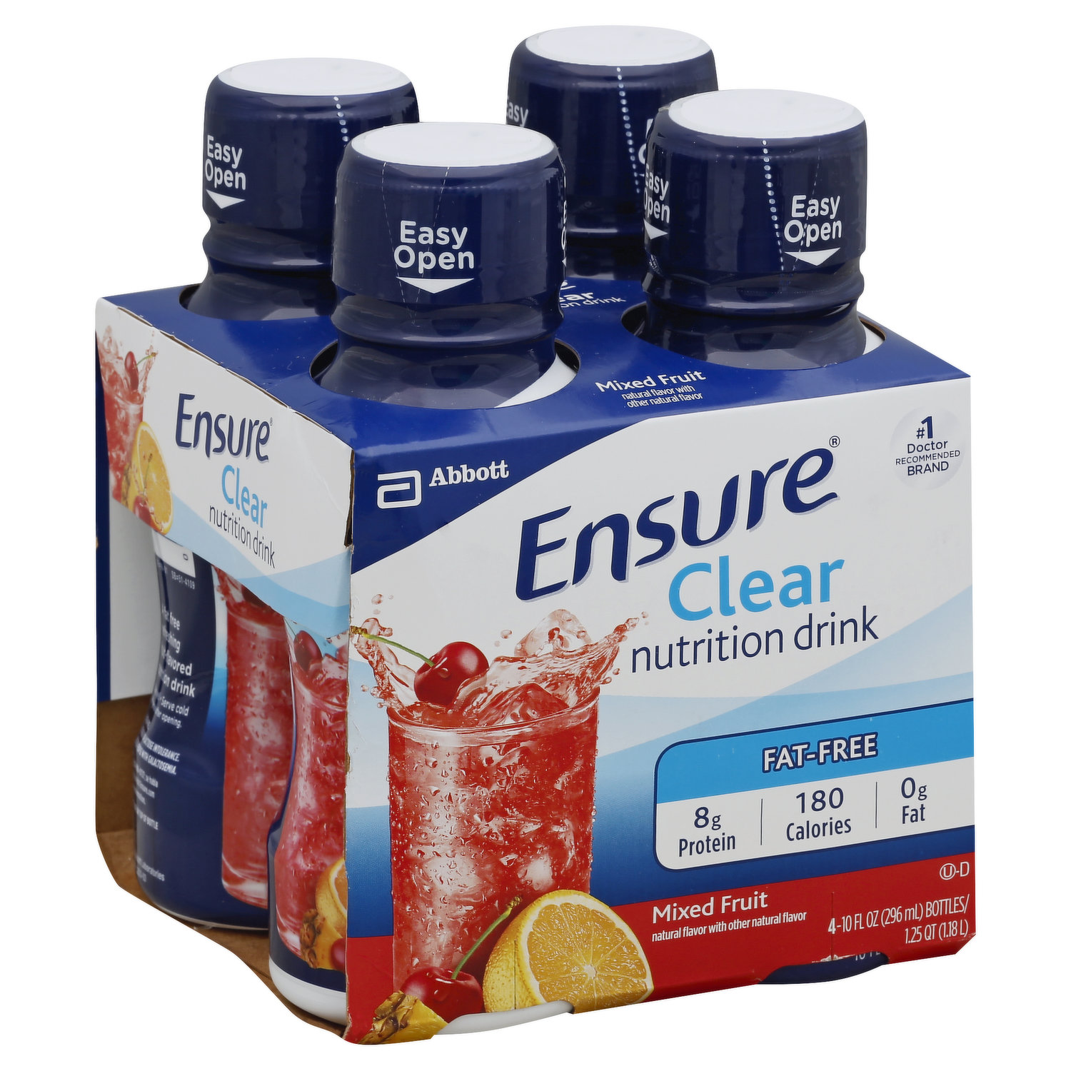  Ensure Clear Nutrition Liquid Drink, 0g fat, 8g of