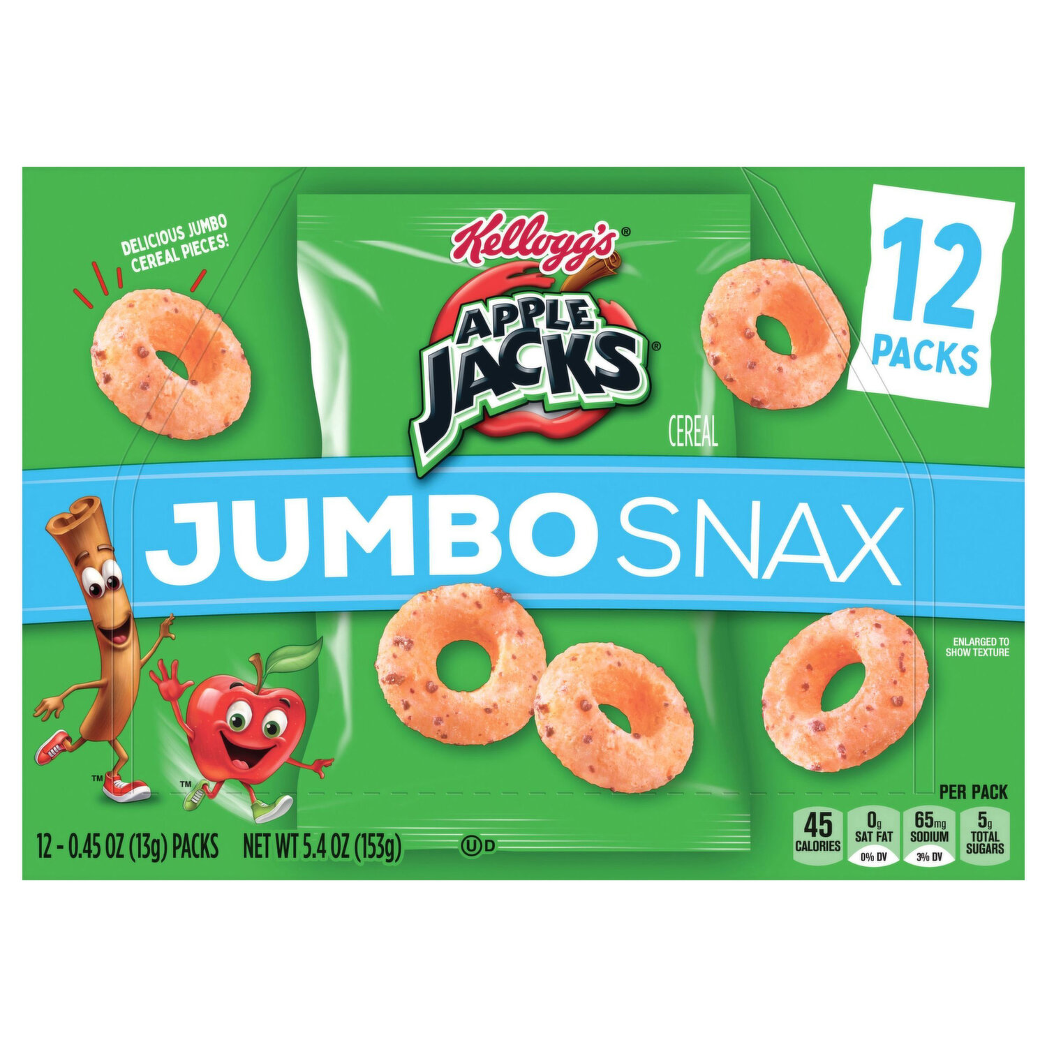 Kellogg's Apple Jacks Cereal Bars 4.2 oz