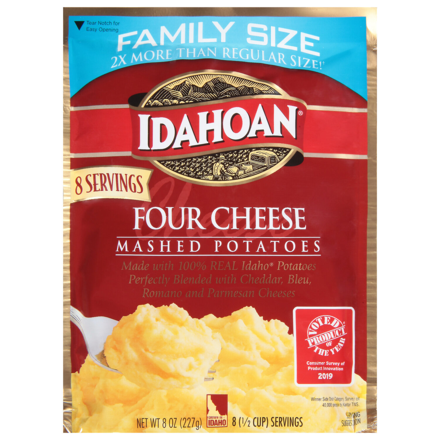 Idahoan Mashed Potatoes, Buttery Homestyle, Family Size - 8 oz