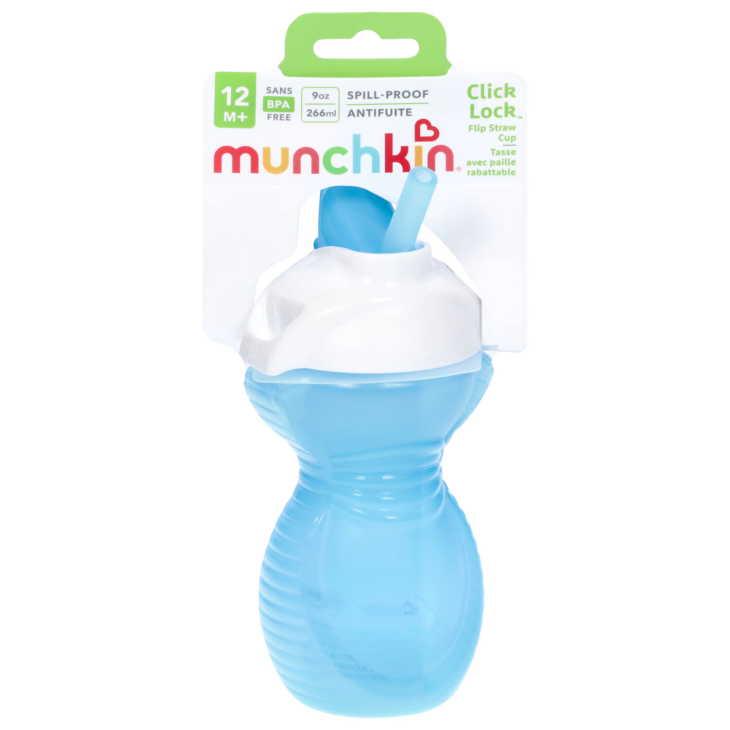 Munchkin Straw Cup, Flip, Click Lock, 12+ Months