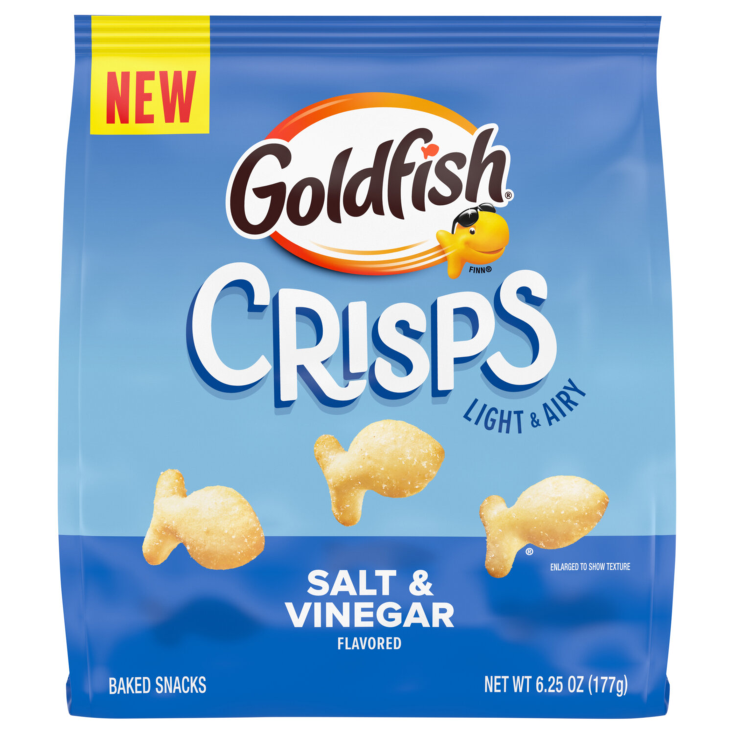 Goldfish Baked Snacks, Salt & Vinegar Flavored - Brookshire's