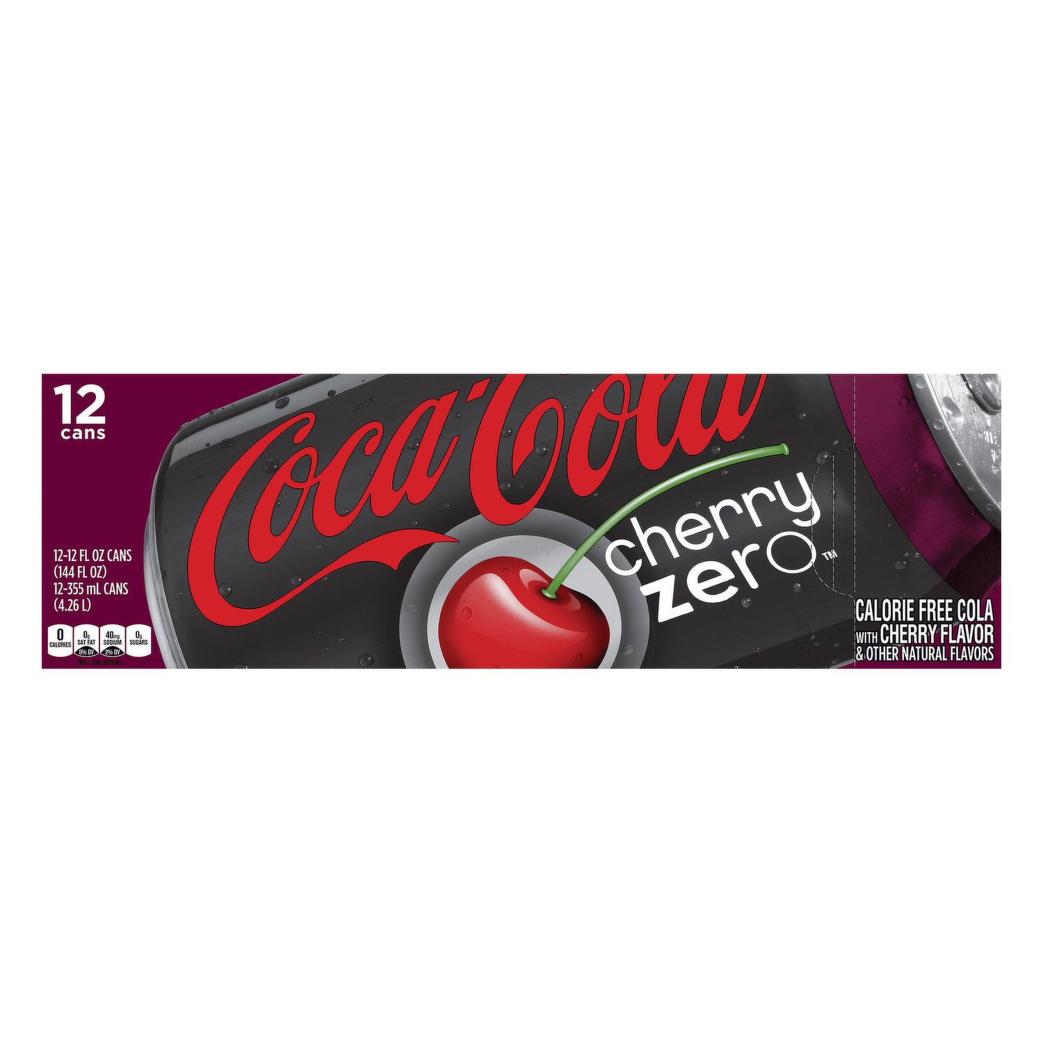 Coca-Cola Zero Sugar Fridge Pack Cans, 12 fl oz, 12 Pack