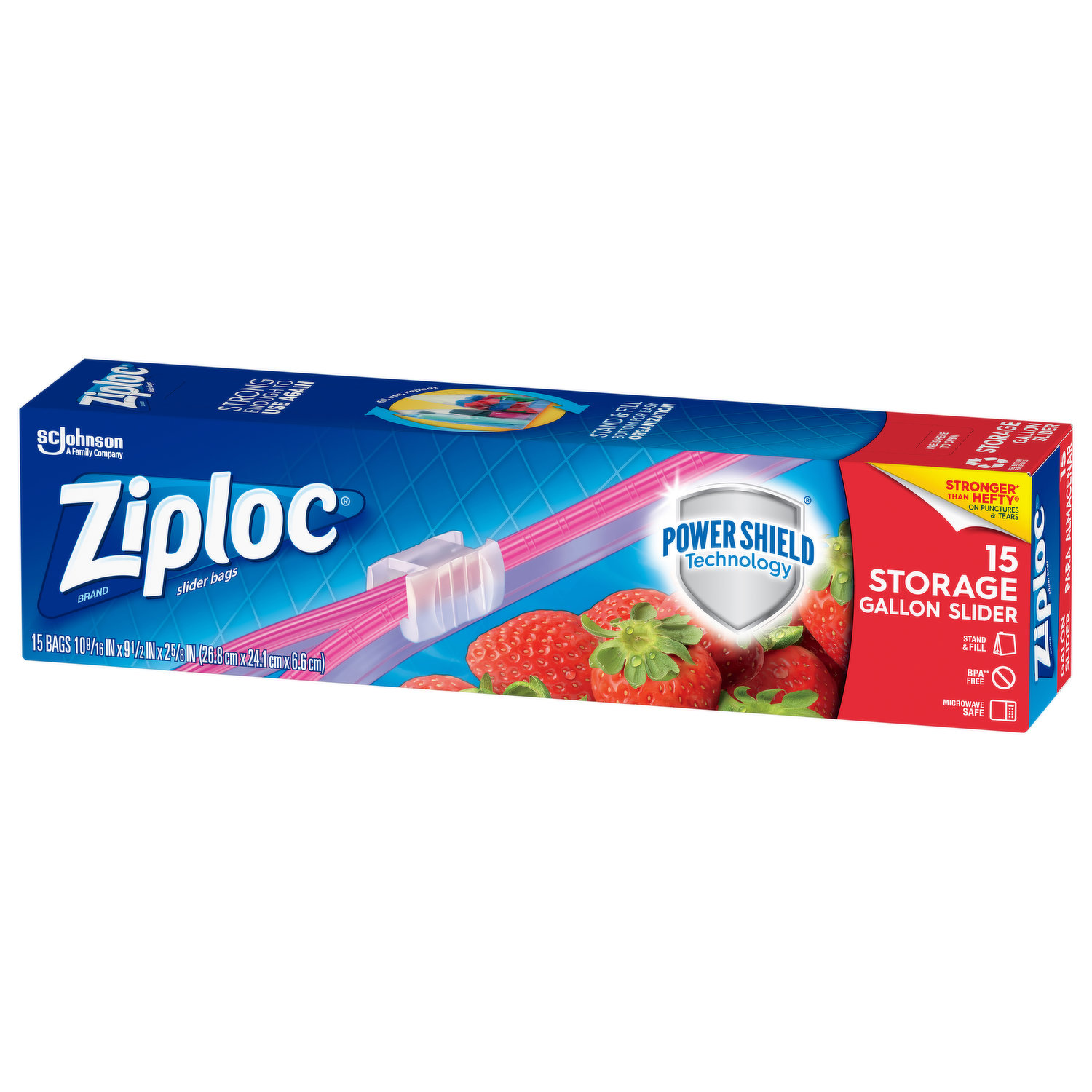 Ziploc Seal Top Bags, Freezer, Pint - 20 bags