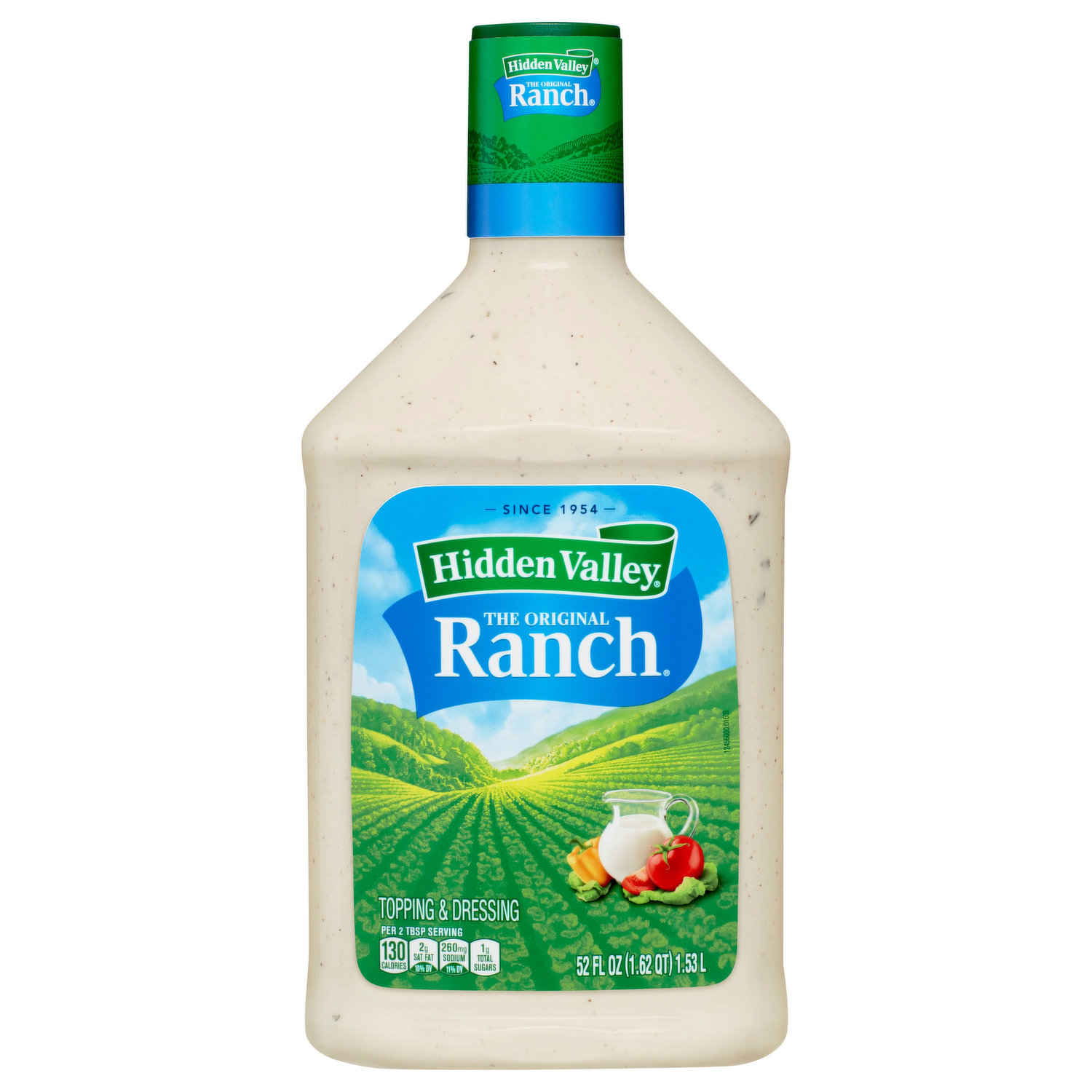 Hidden Valley Gluten Free Cucumber Ranch Salad Dressing & Topping, 16 oz  Bottle 