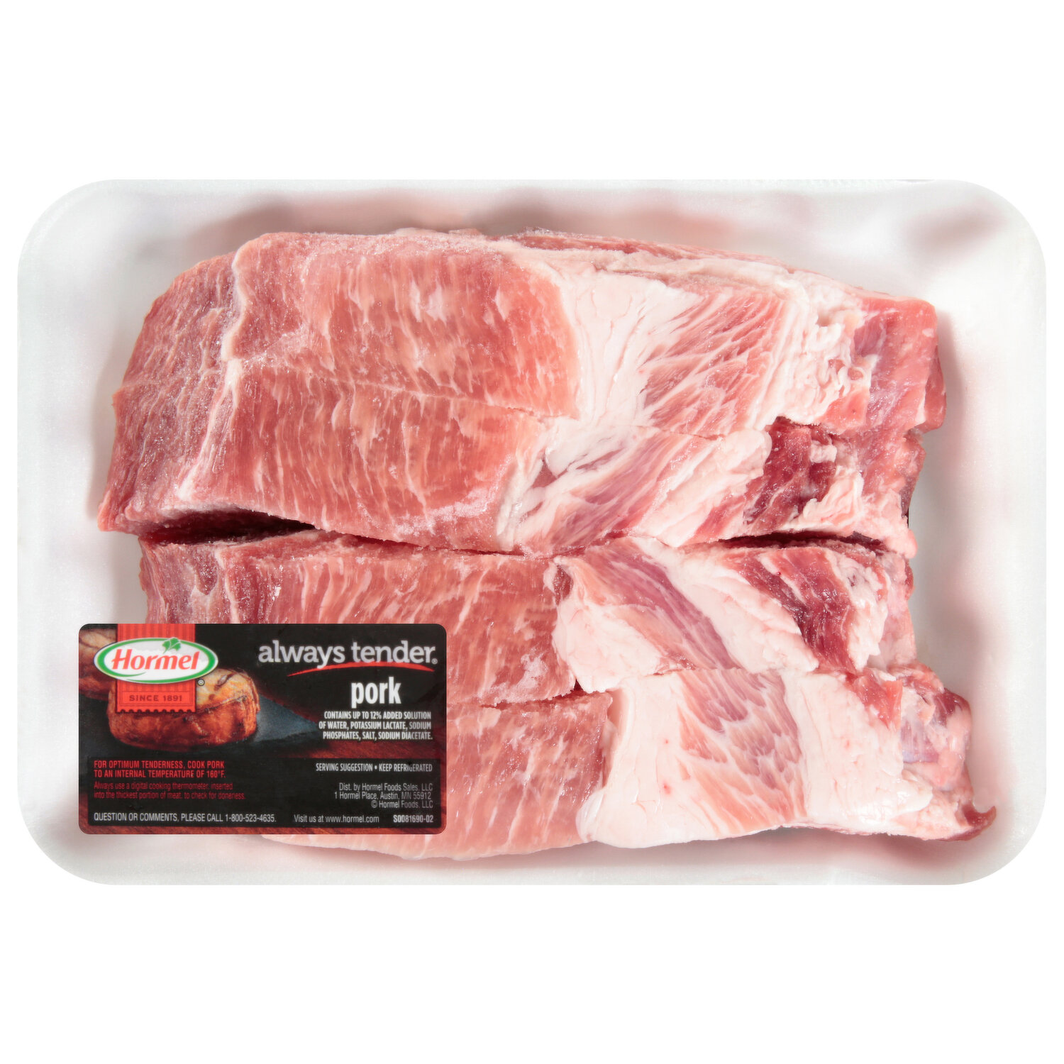 Hormel Salt Pork Cured Sliced - 12 Oz