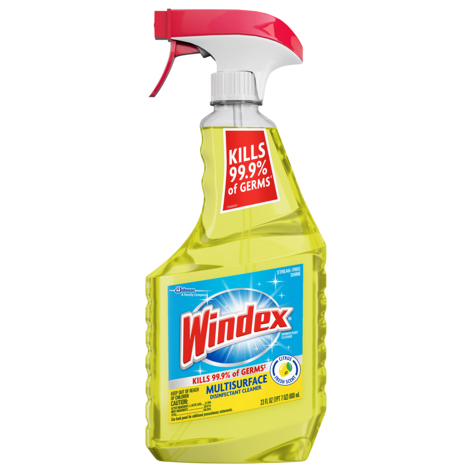 Windex Glass Cleaner, with Vinegar - 67.6 fl oz