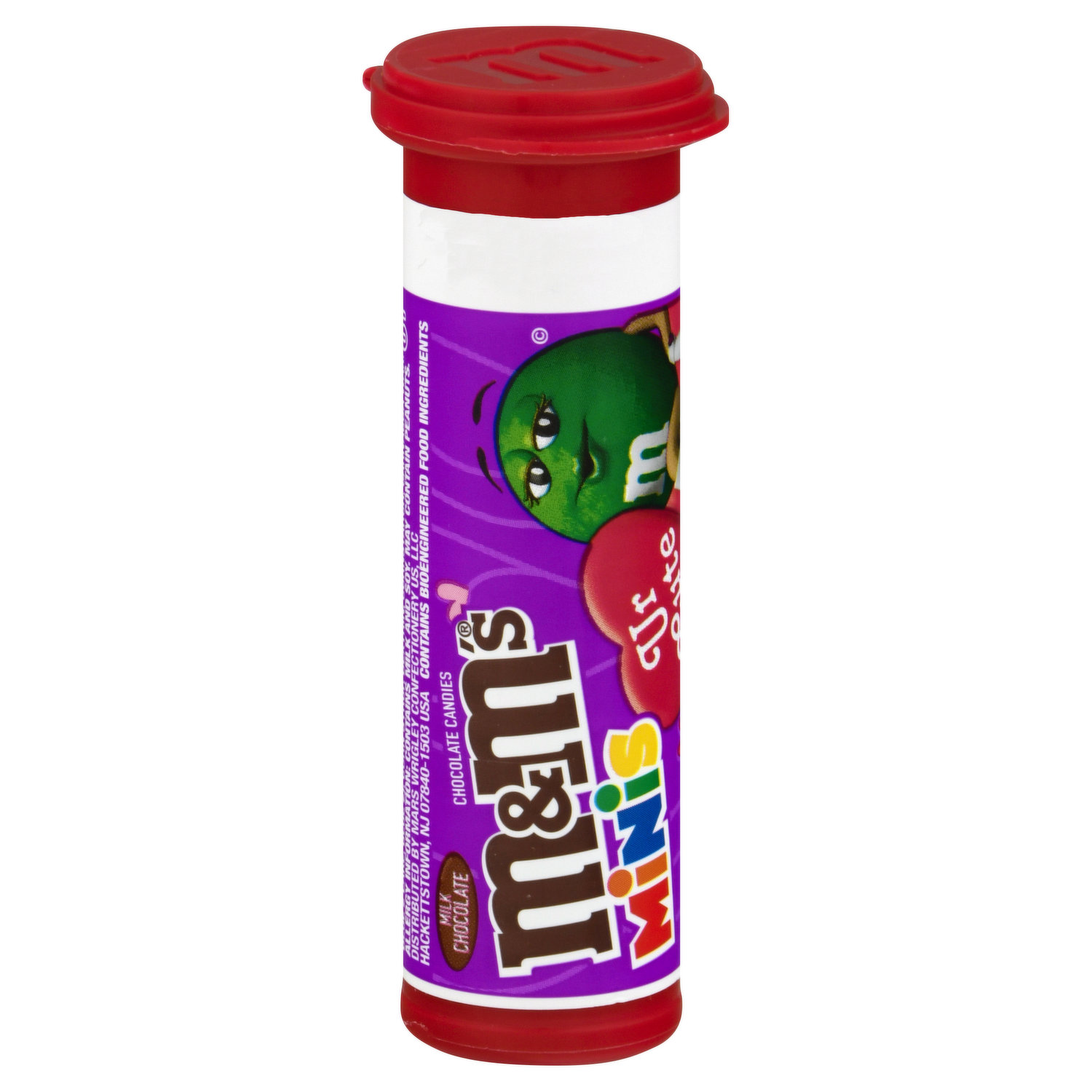 M&M'S Minis Valentines Day Milk Chocolate Candy Tube, 1.08 oz