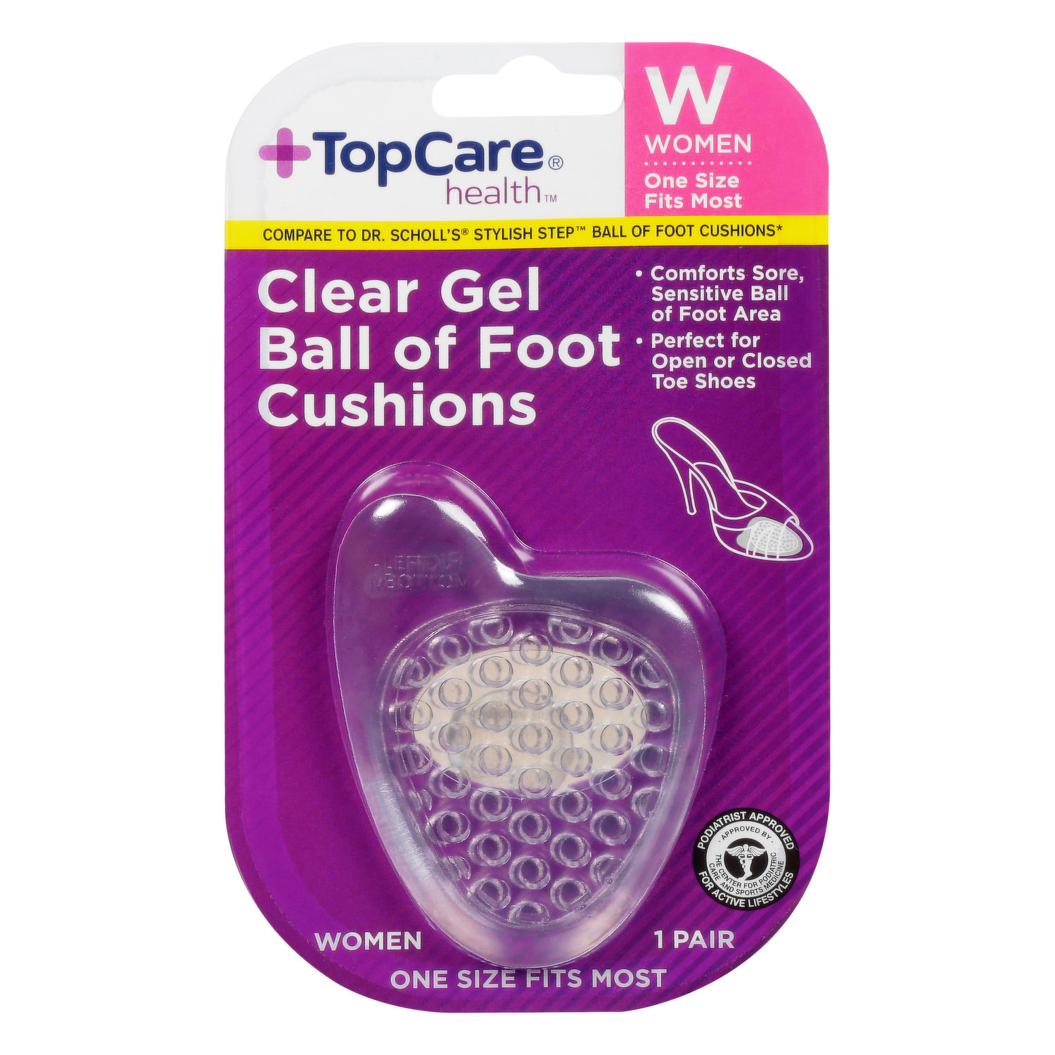 Walgreens Women's Ball-of-Foot Gel Cushions One Size Fits Most