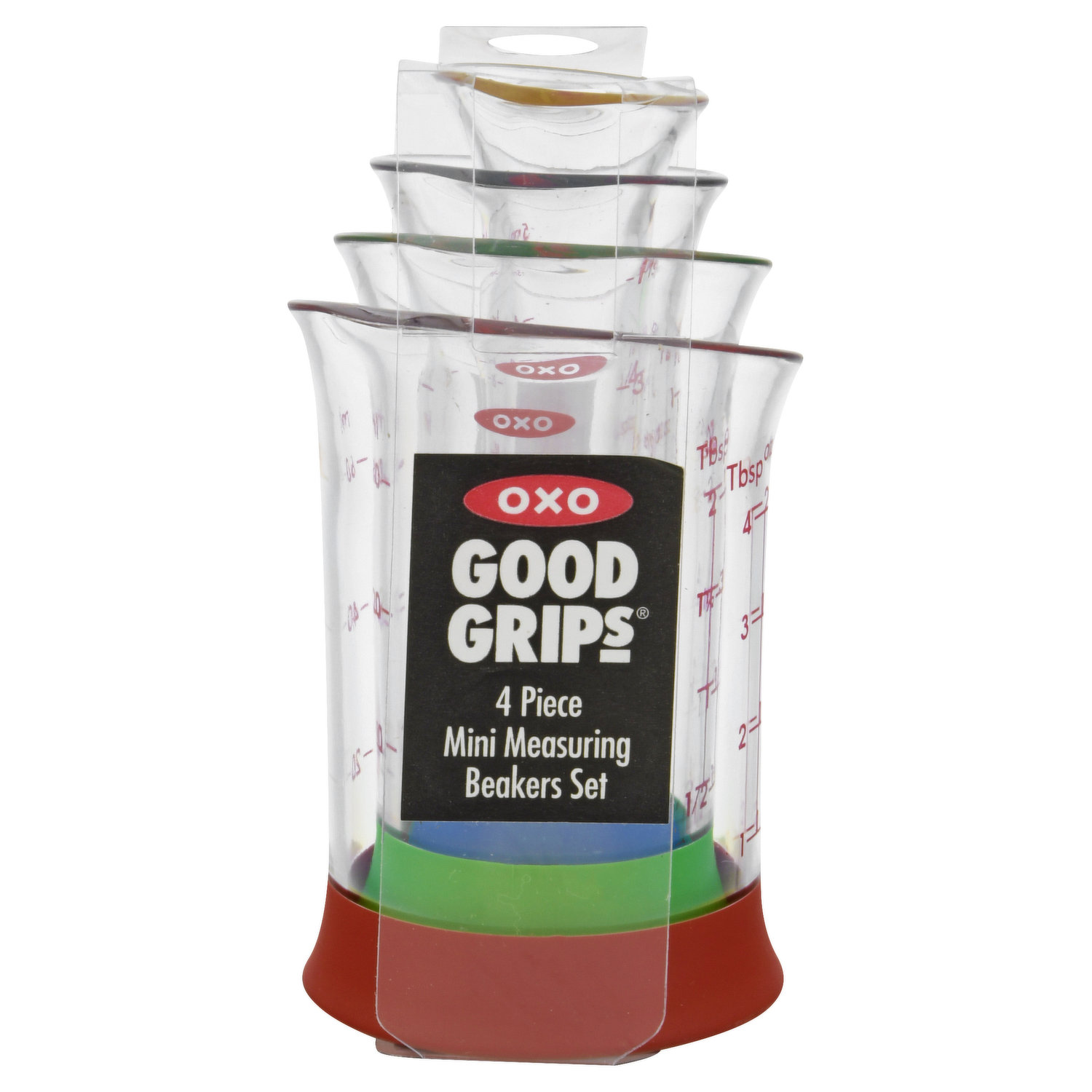 OXO Good Grips 4-Piece Mini Measuring Beaker Set 