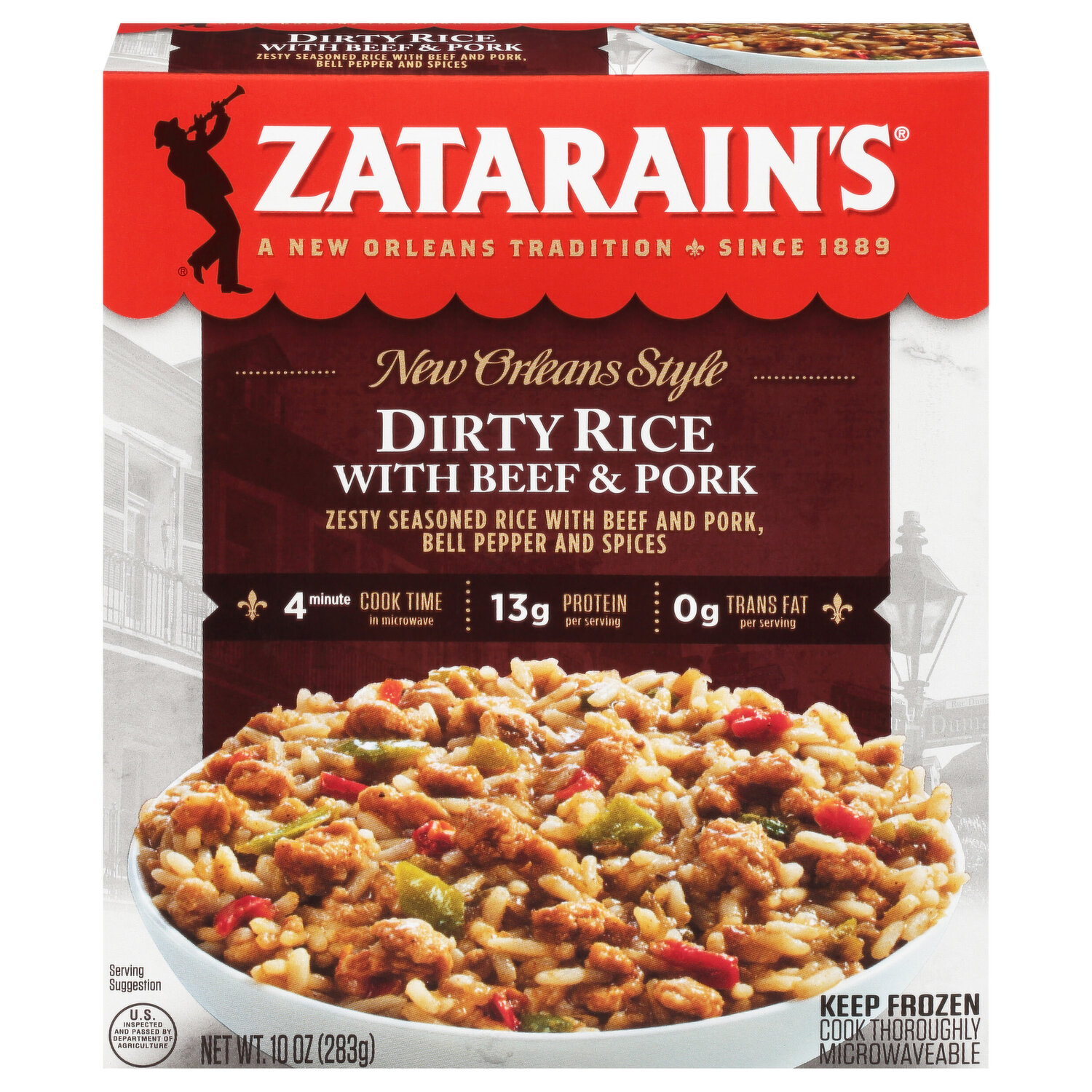 Zatarain's red beans and rice kicked up a notch with hot pork sausage,  onions, and peppers : r/tonightsdinner