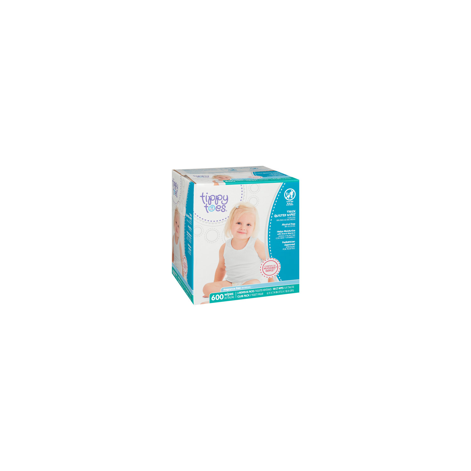 Huggies Simply Clean Unscented Baby Wipes, 6 Flip-Top Packs (384