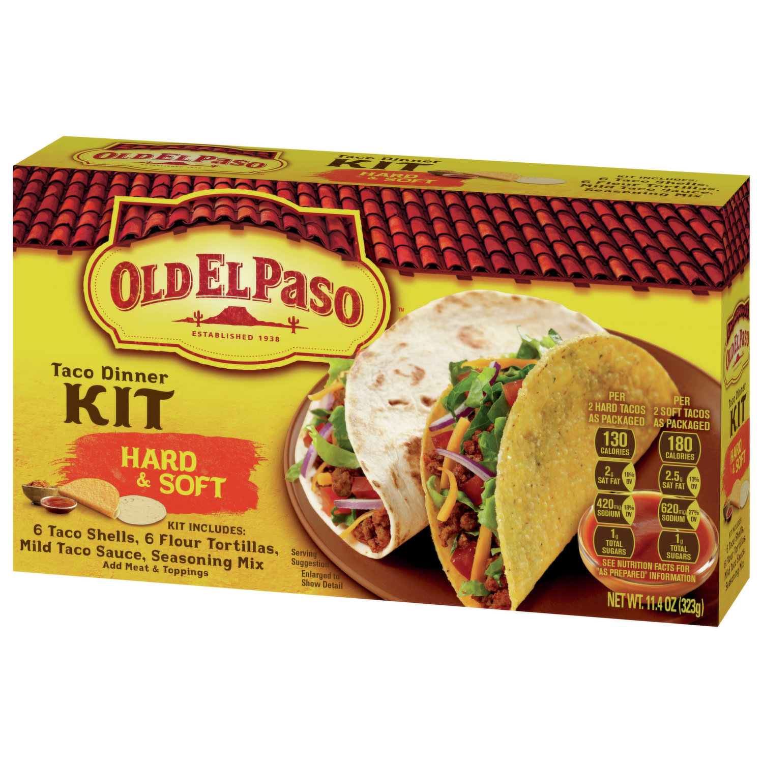 Old El Paso Taco Dinner Kit, Hard & Soft - FRESH by Brookshire's