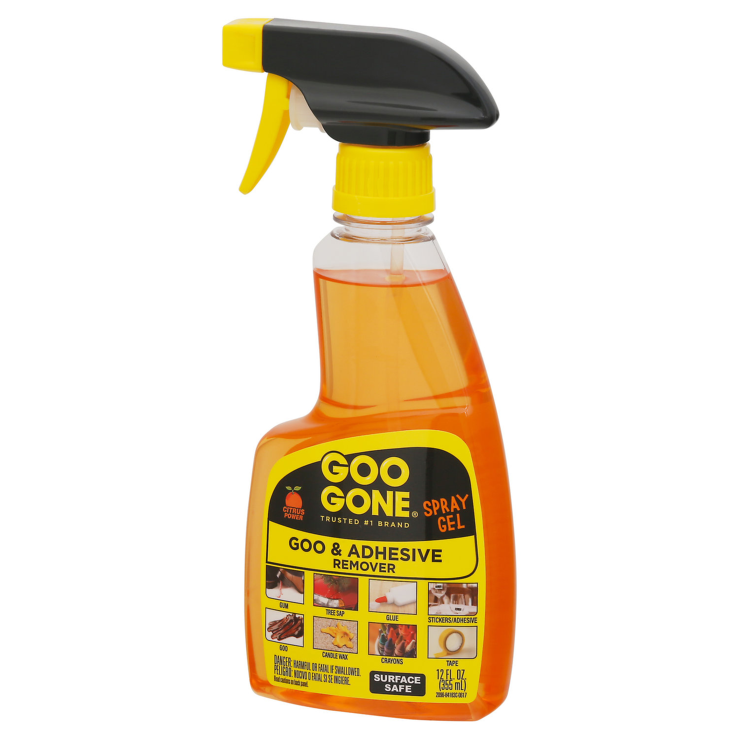 Goo Gone Goo & Adhesive Remover, Citrus Power, Spray Gel