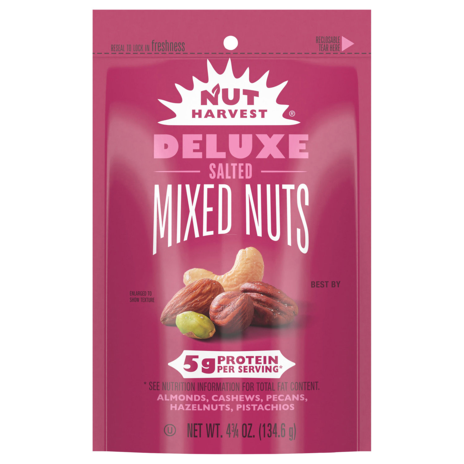 PLANTERS Salted Mixed Nuts, Party Snacks, Plant-Based Protein, 27