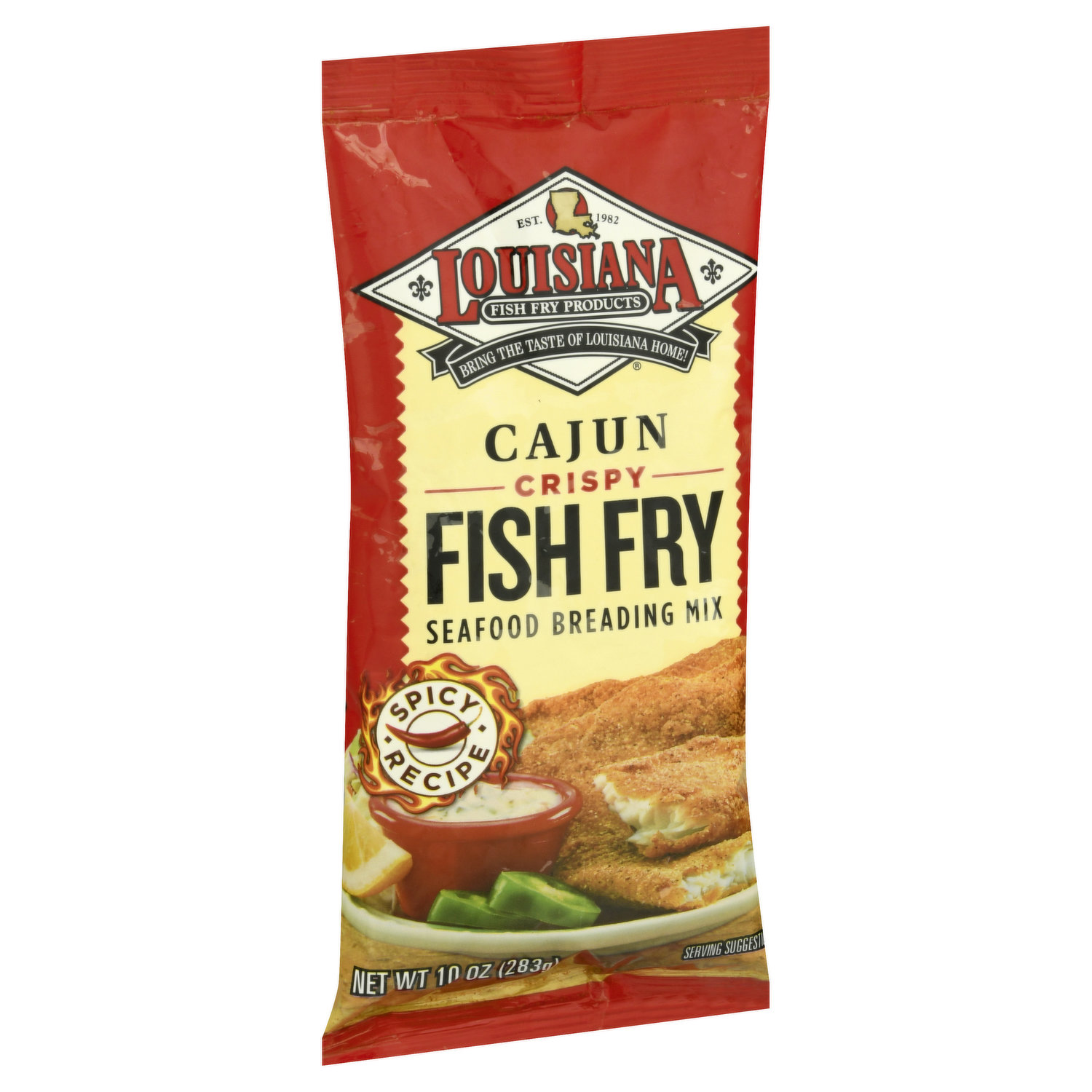 Louisiana Crispy Fish Fry Seafood Breading Mix, Seasoned, 5.75 lbs