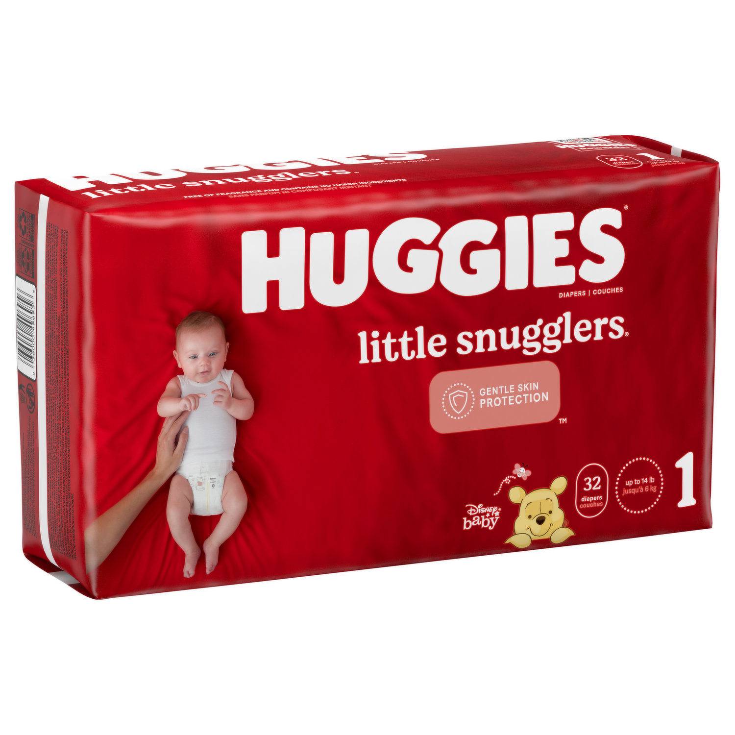 Huggies Snug & Dry Diapers, Disney Baby, 1 (8-14 lb) - 38 diapers