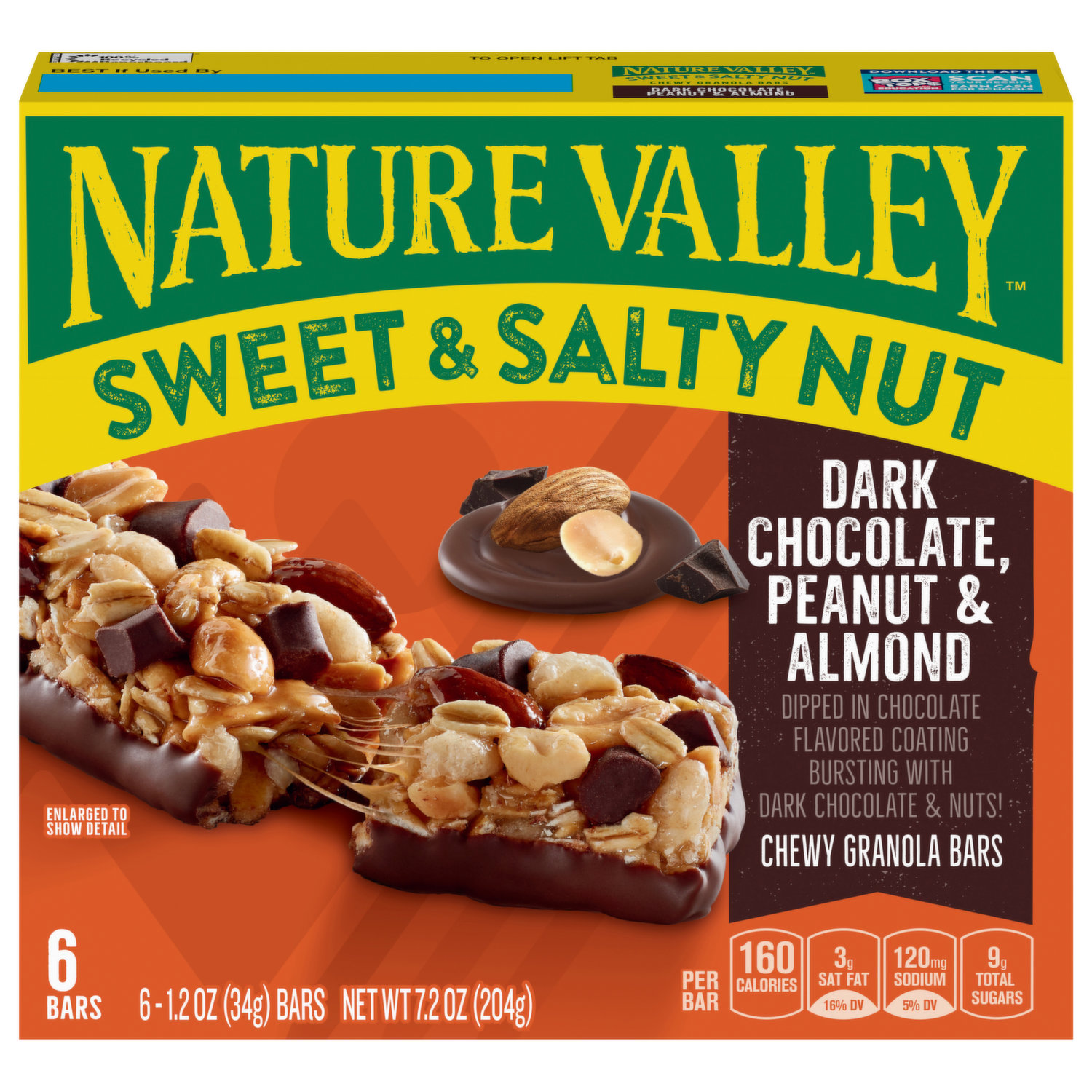 Nature Valley Chewy Bars, Peanut Butter Dark Chocolate, Protein, Family Pack - 15 pack, 1.42 oz bars