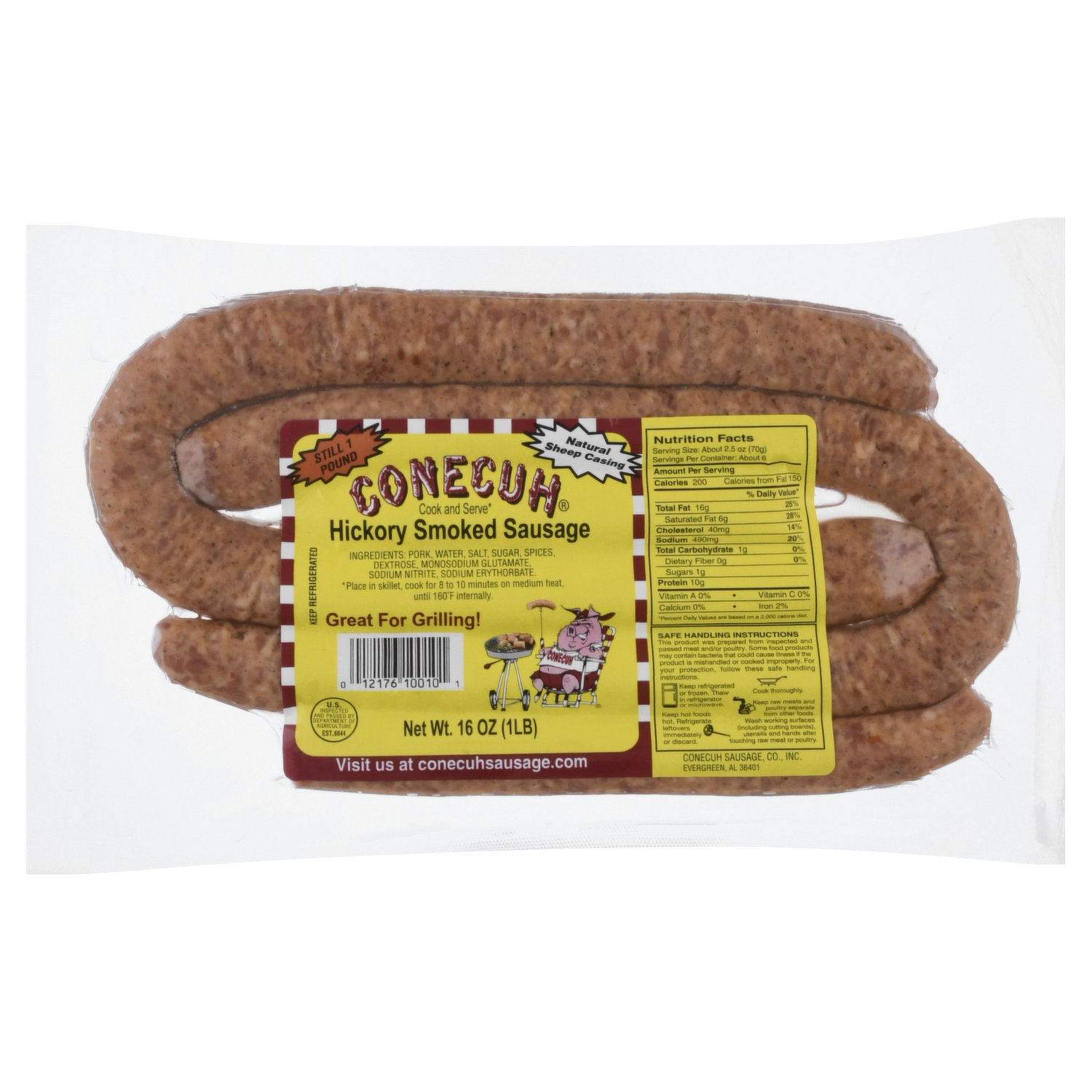 Cast-Iron Skillet Conecuh Sausage - Conecuh Sausage