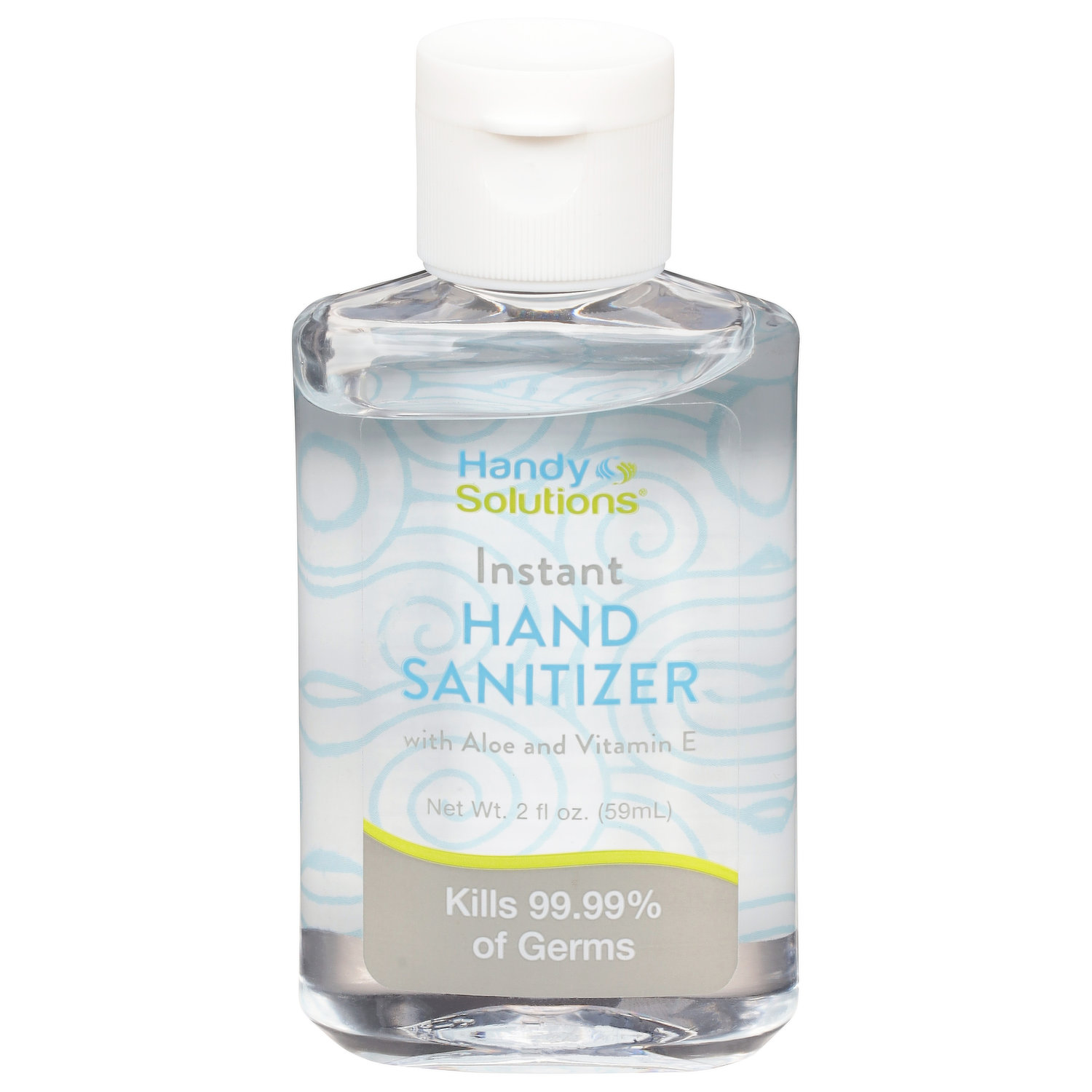 Alcohol Gel Hand Sanitizer In Kitchen With Garlic And Onion On