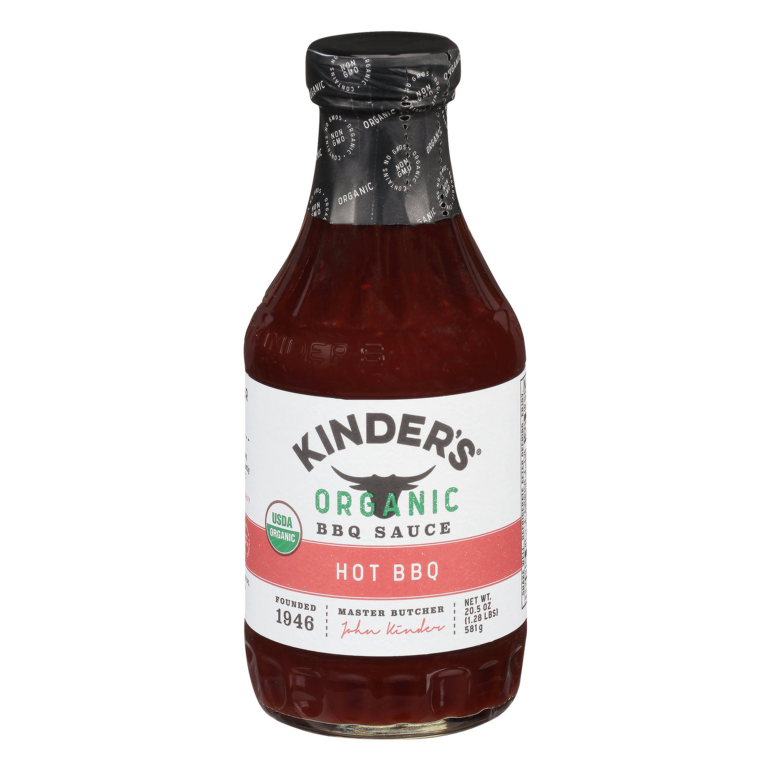 Kinder's BBQ Sauce, Organic, Hot BBQ - Brookshire's