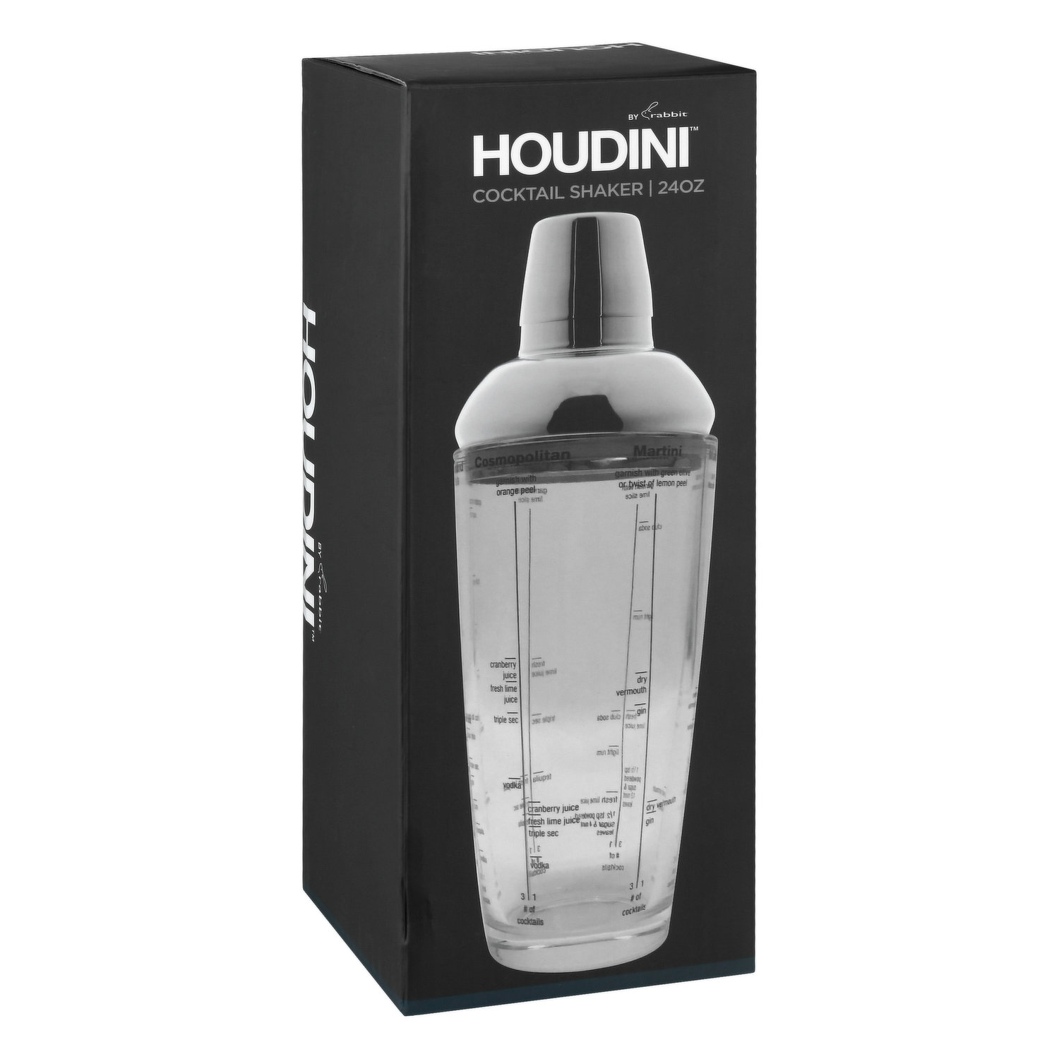 Houdini 16oz Stainless Steel Cocktail Shaker