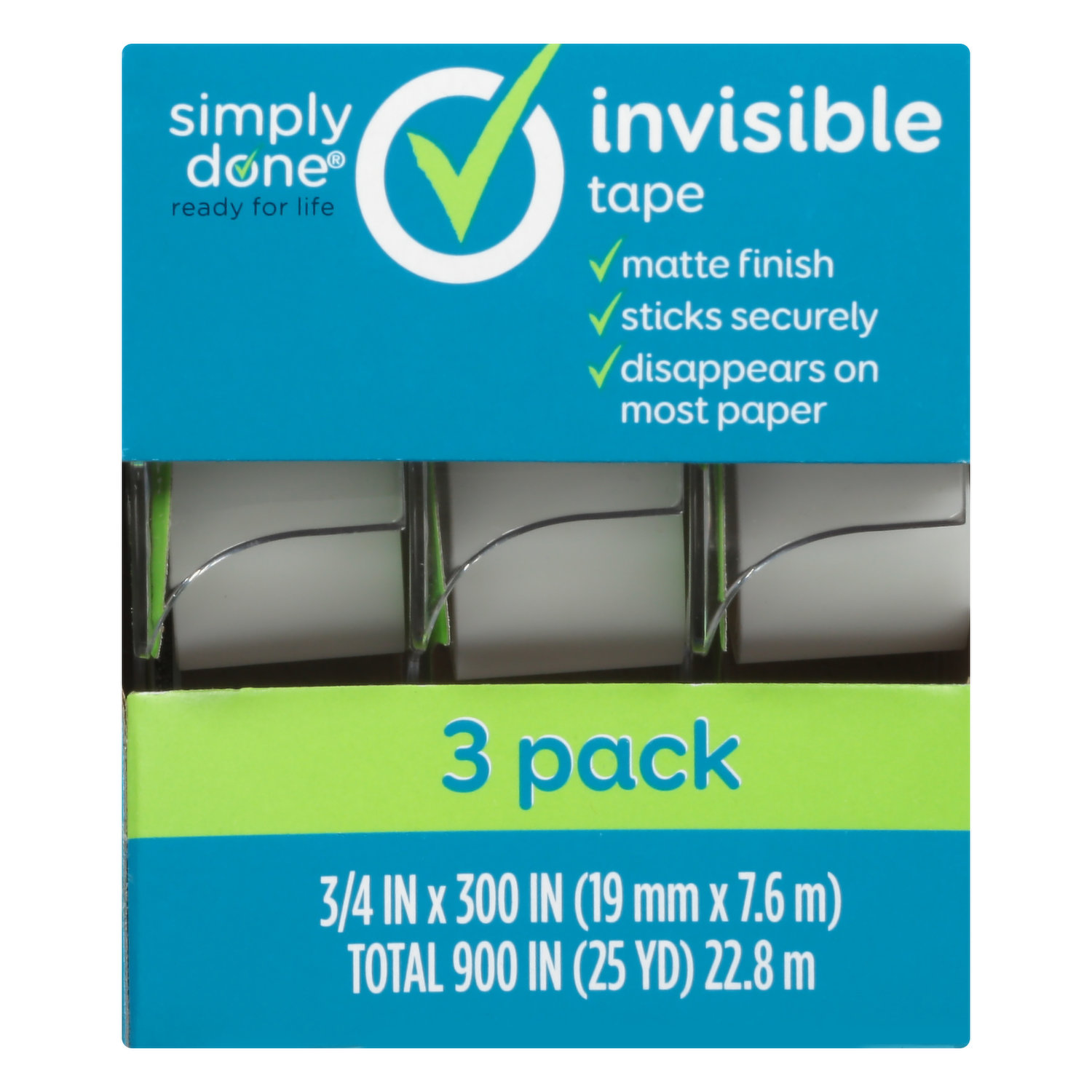 Simply Done Tape, Invisible - Brookshire's