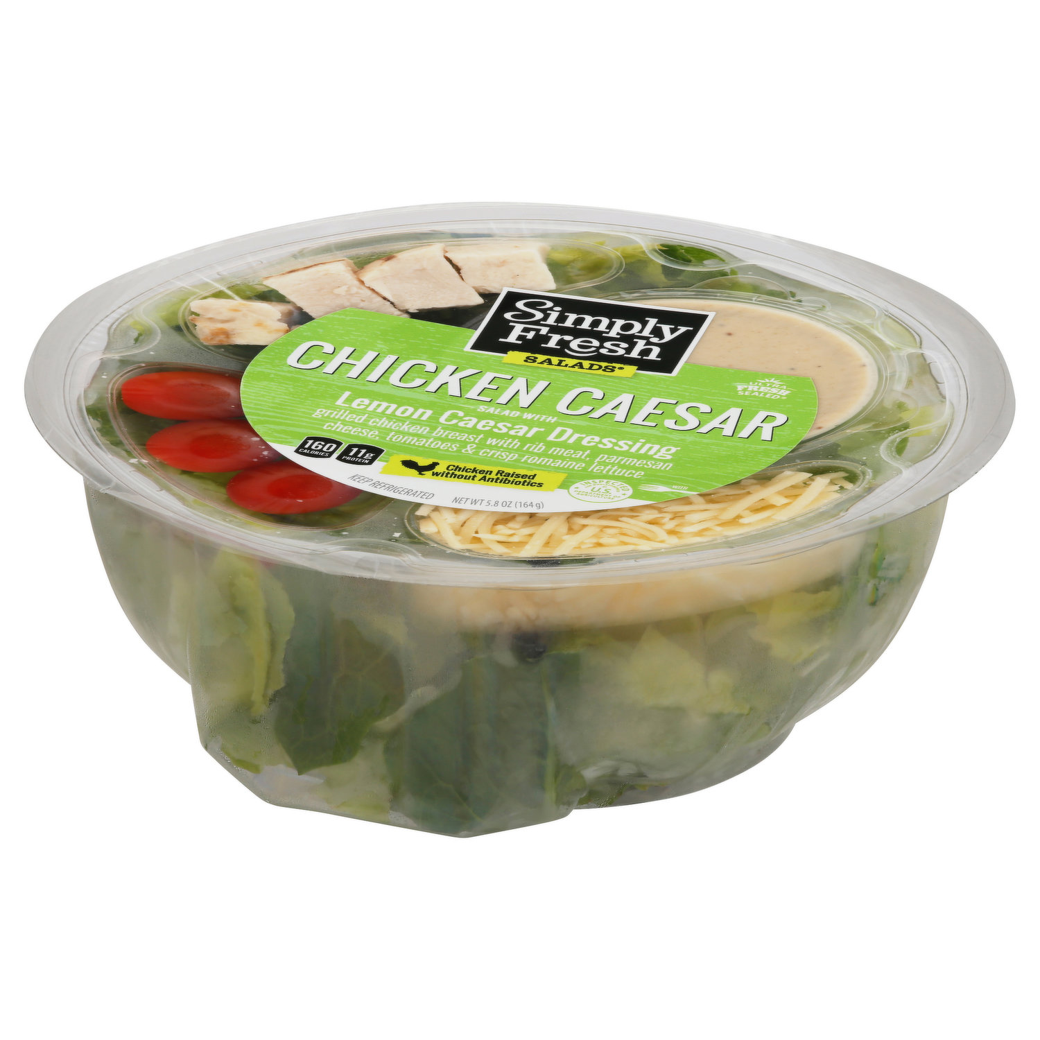 Simply Fresh Salads Chicken Caesar Salad Shaker, 6 oz - Kroger