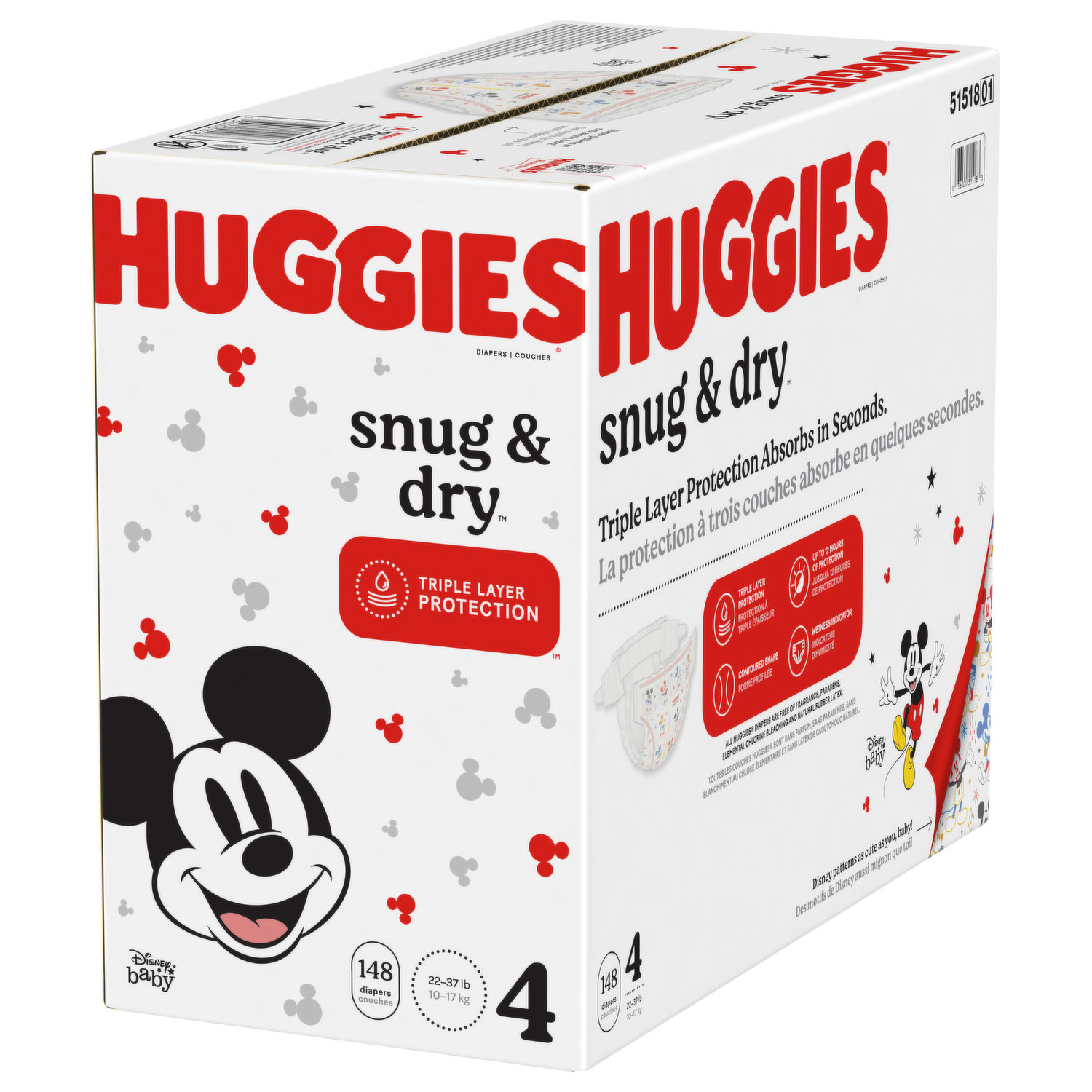 Huggies - Huggies, Snug & Dry - Diapers, Disney Baby, 6 (Over 35 lb) (54  count), Grocery Pickup & Delivery