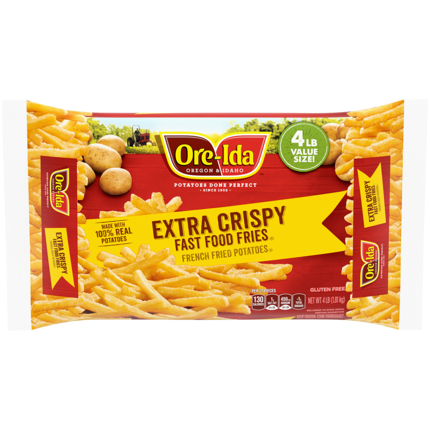 Ore-Ida Golden Shoestrings French Fries Fried Frozen Potatoes, 28 oz Bag