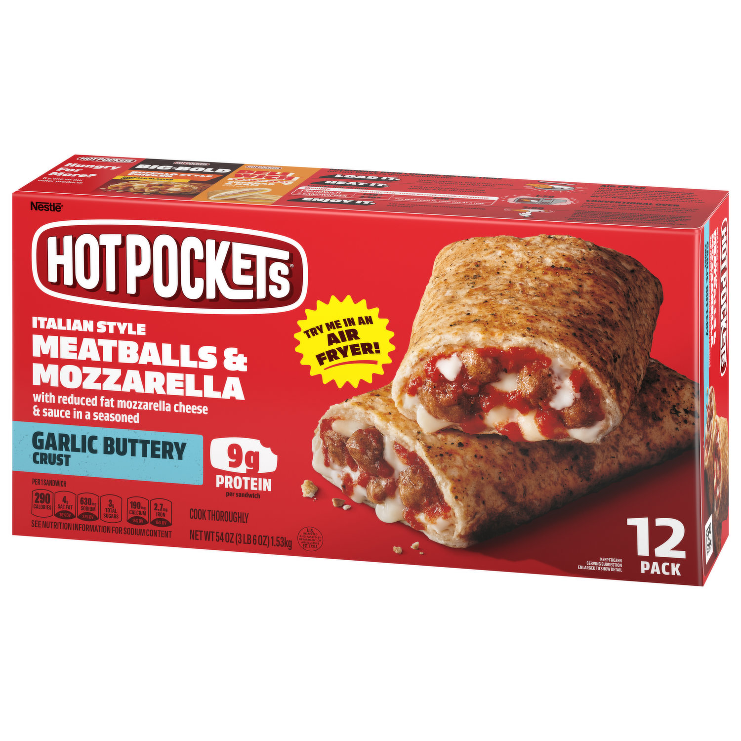 Hot Pockets Sandwiches, Chicken, Broccoli & Cheddar, 2 Pack