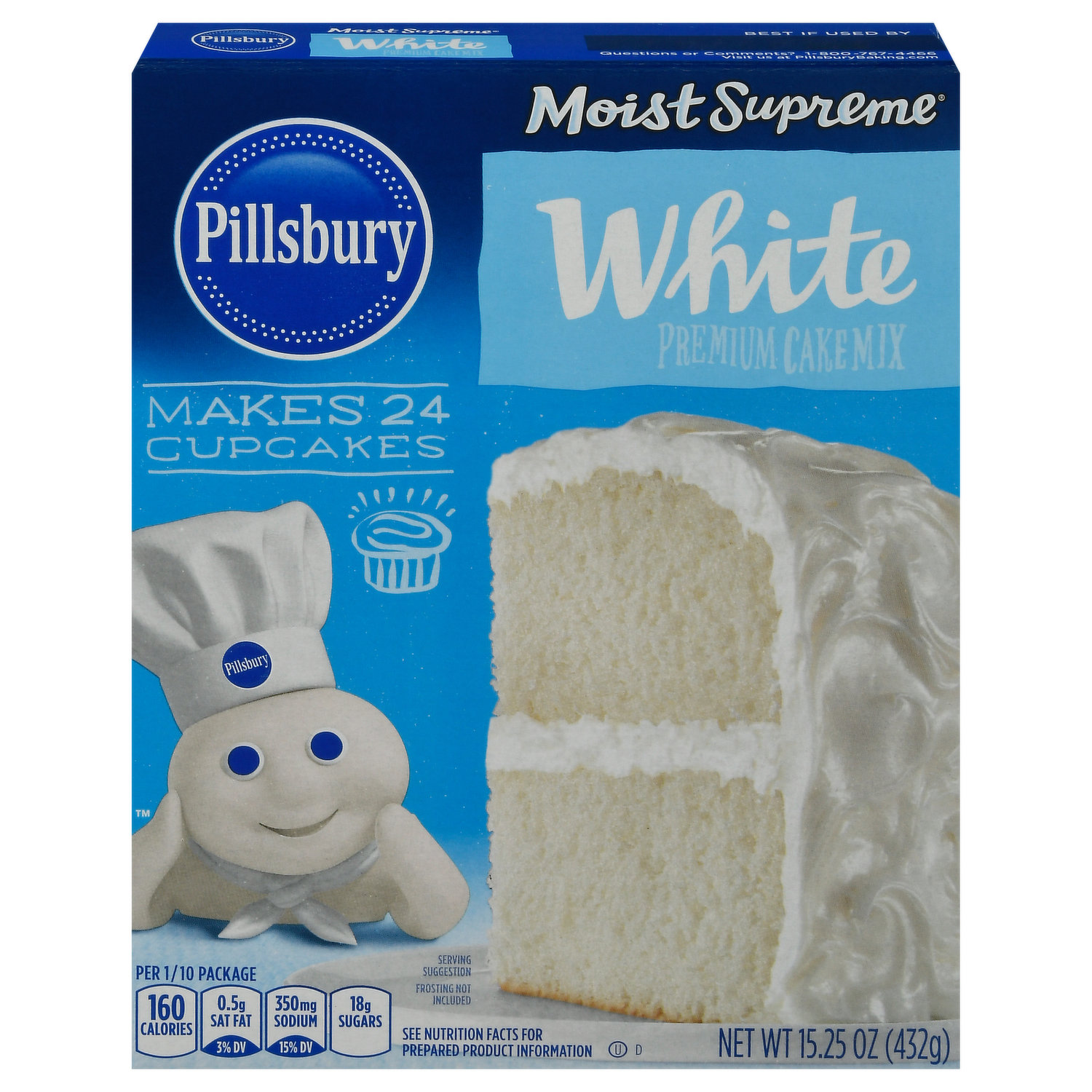 Pillsbury Cake & Cupcake Mix, Premium, with Candy Bits - Brookshire's