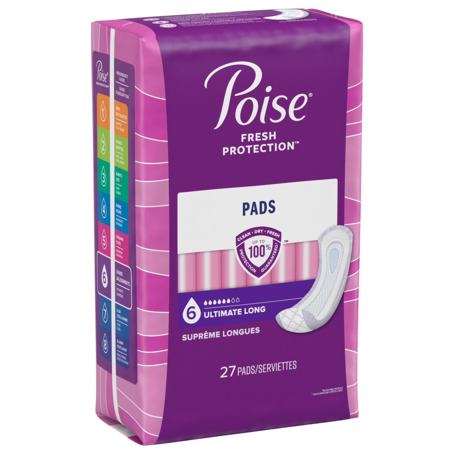 Poise Pads, Maximum Absorbency, Long Length - 39 count