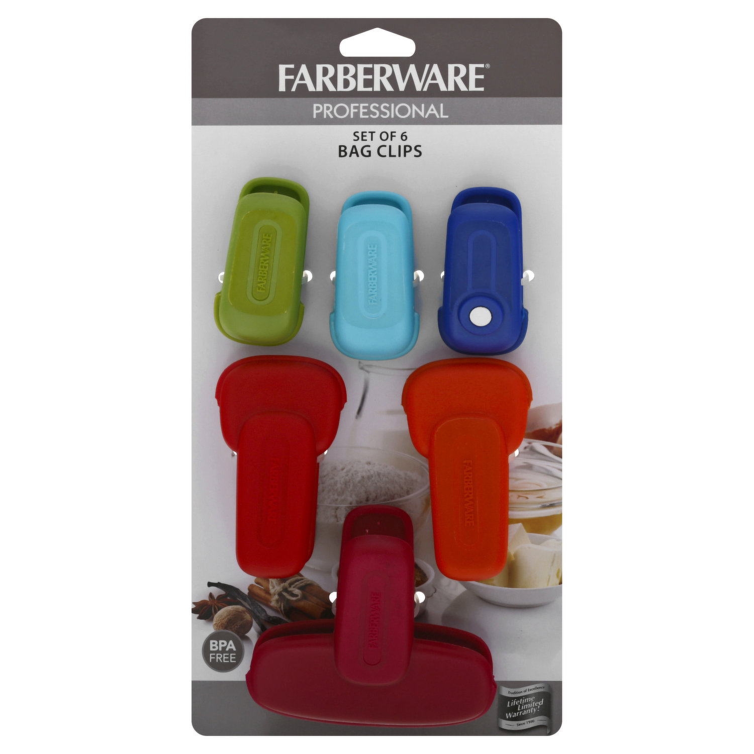 KOLORAE Soft Grip Bag Clips- Set Of 4