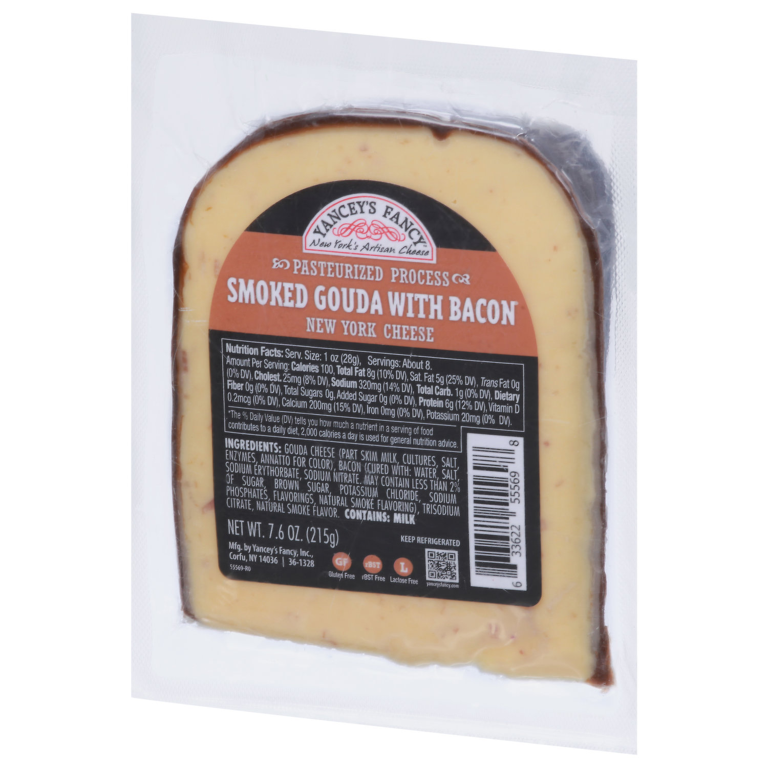 Yancey's Fancy Cheese, Smoked Gouda with Bacon, New York