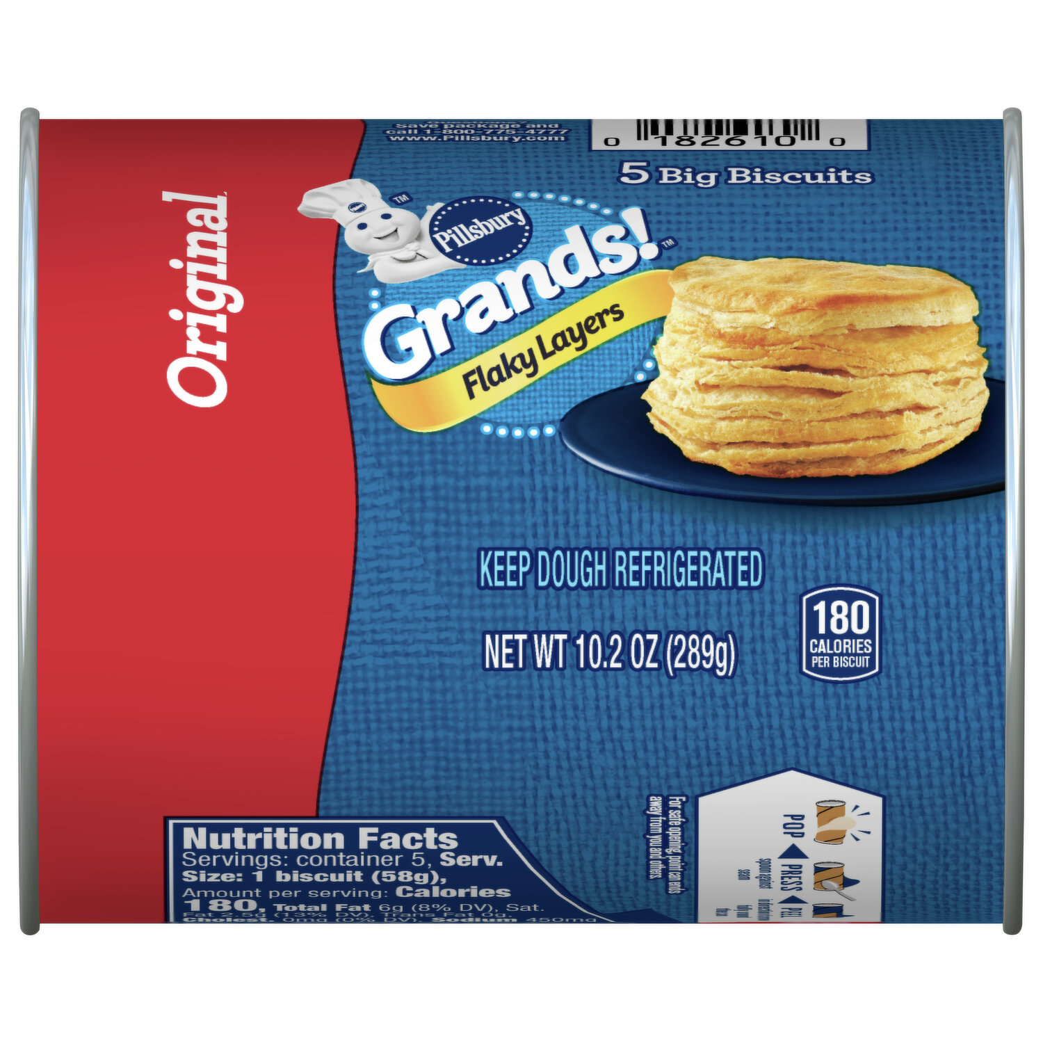 .com: Pillsbury Dough Sheet, Original Crescent, Refrigerated Canned  Pastry Dough, 1 Sheet, 8 oz : Grocery & Gourmet Food